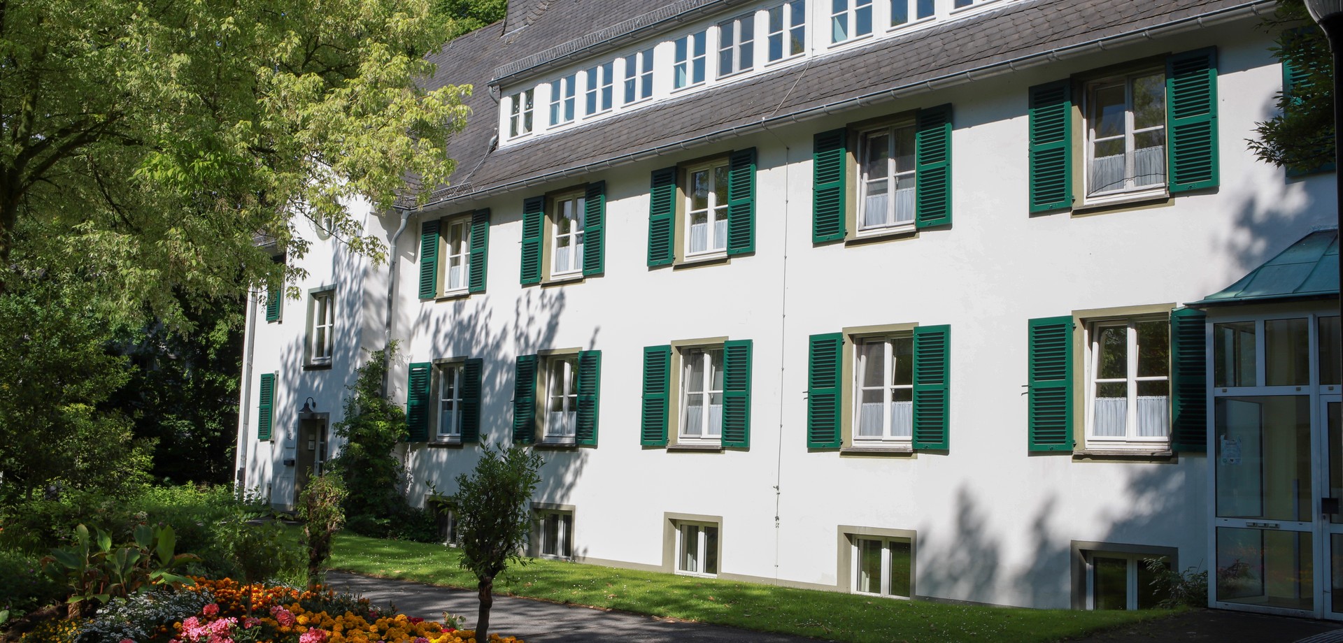 Blick von Vorne auf das Wohnheim