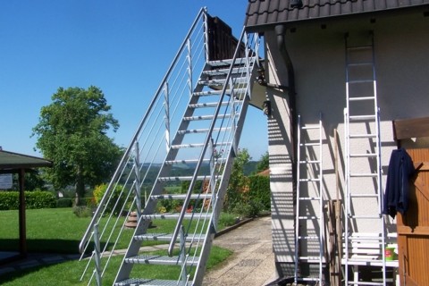 Die fertige Treppe